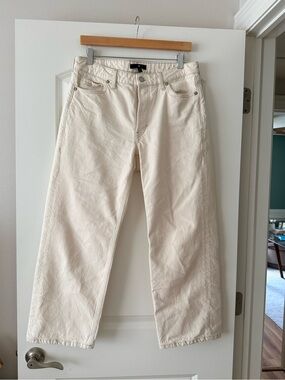 Banana Republic Cream Straight-Leg Women's Jeans